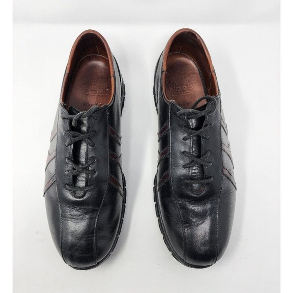 Allen Edmonds Men's Traveler Black Brown Lace‎ Up Shoe Size 8.5 E Style #76007 - Picture 2 of 11